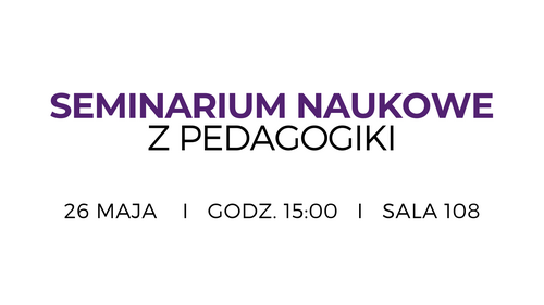 Seminarium naukowe z pedagogiki