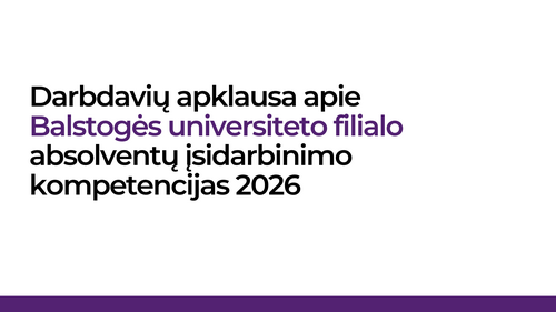 Ankieta pracodawców dotycząca kompetencji zawodowych absolwentów Filii UwB w Wilnie