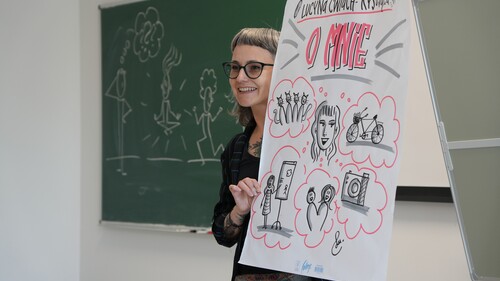 Rysunki i notatki wizualne – warsztaty z Lucyną Cwiach