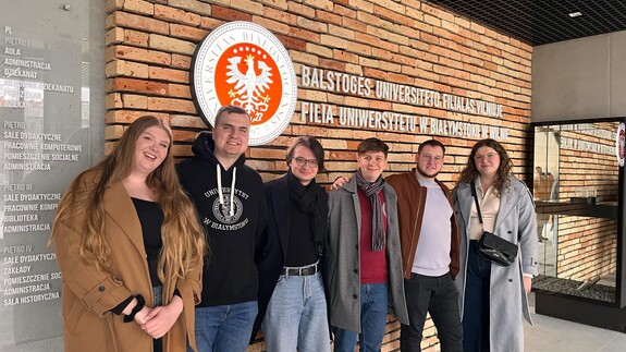 Balstogės universiteto studentų parlamento vizitas Vilniuje