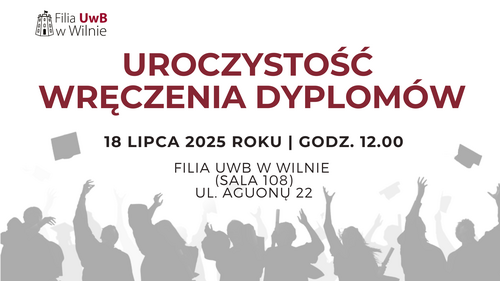 Uroczystość wręczenia dyplomów 2025