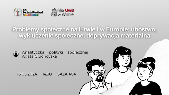 Problemy społeczne na Litwie i w Europie: ubóstwo, wykluczenie społeczne, deprywacja materialna