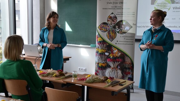 Palm Weaving Workshop at the Branch of the University of Bialystok in Vilnius